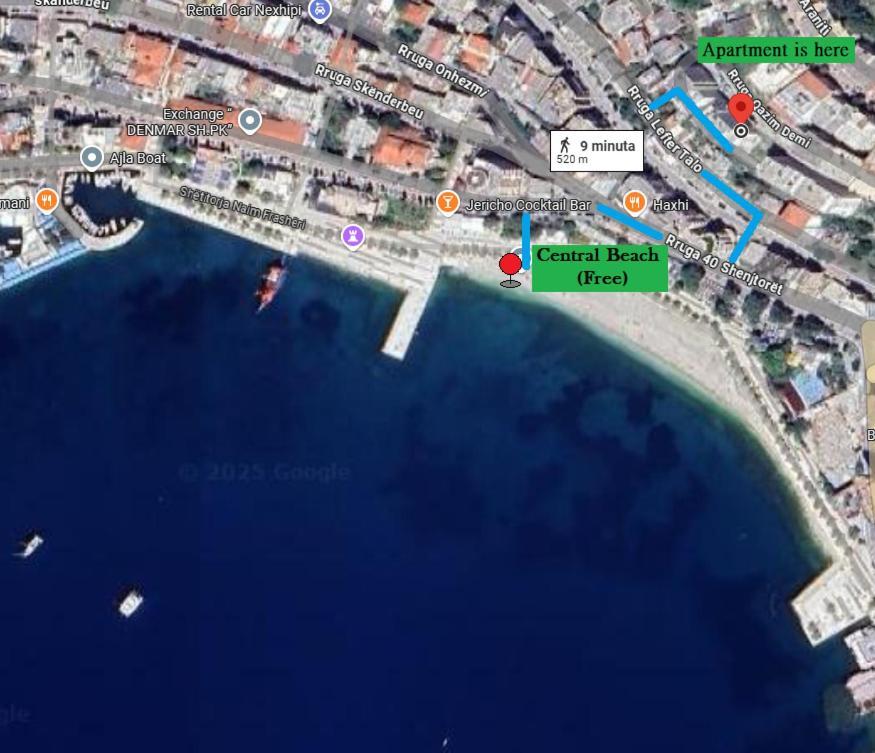 Central Beach Apartment Sarande Ngoại thất bức ảnh
